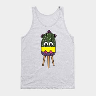 Cute Cactus Design #333: Cute Cactus In A Nice Planter Tank Top